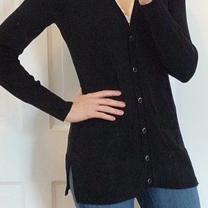 Isaac Mizrahi Live! Essentials Cardigan, black S